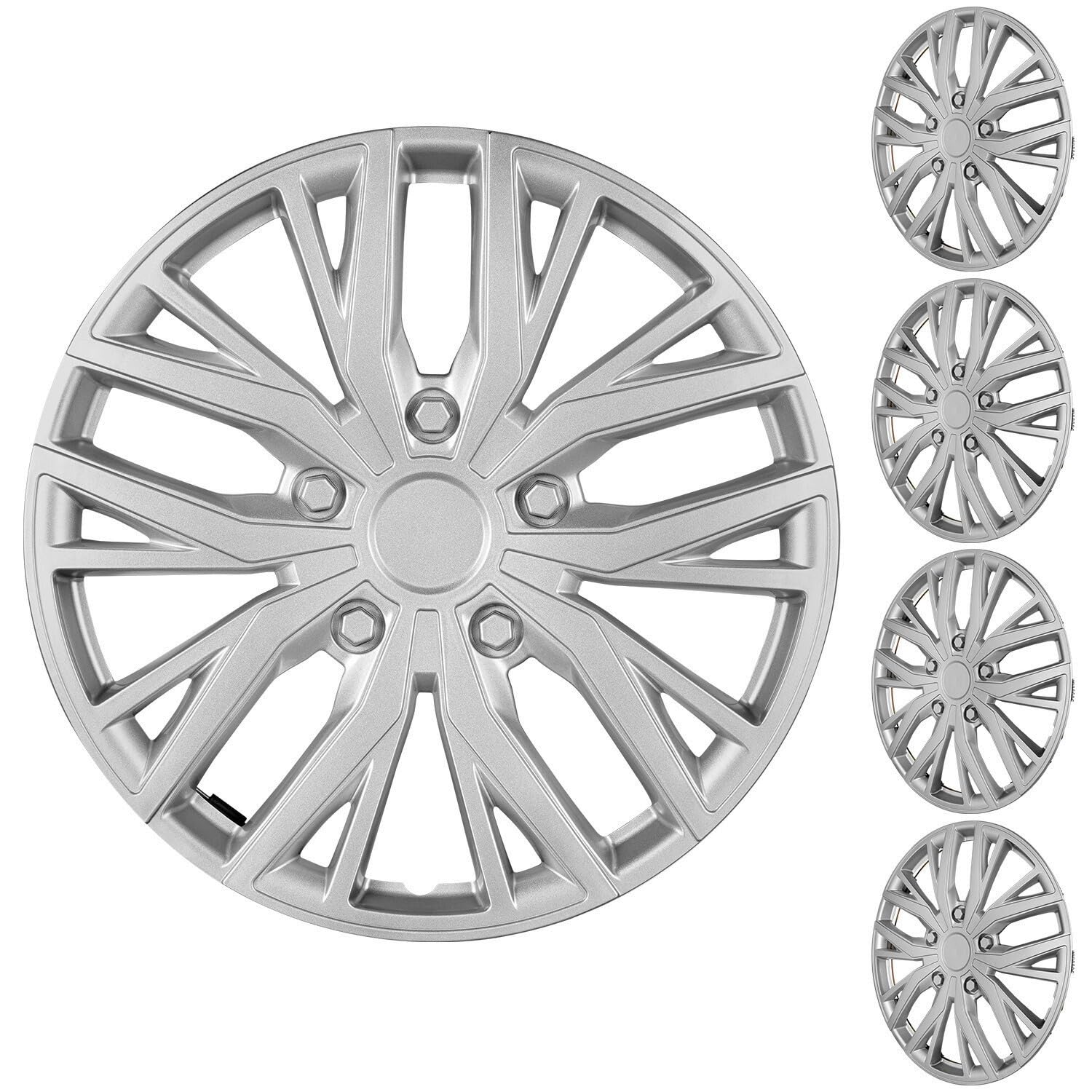 16" Universal Snap-On Wheel Covers Set of 4