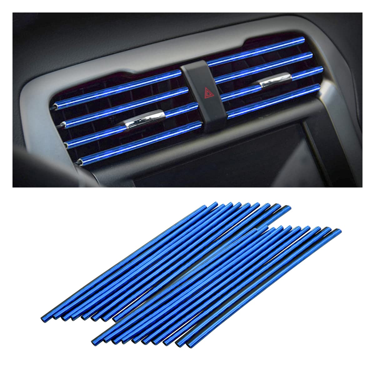 20PCS Car Air Vent Trim Decoration Strips