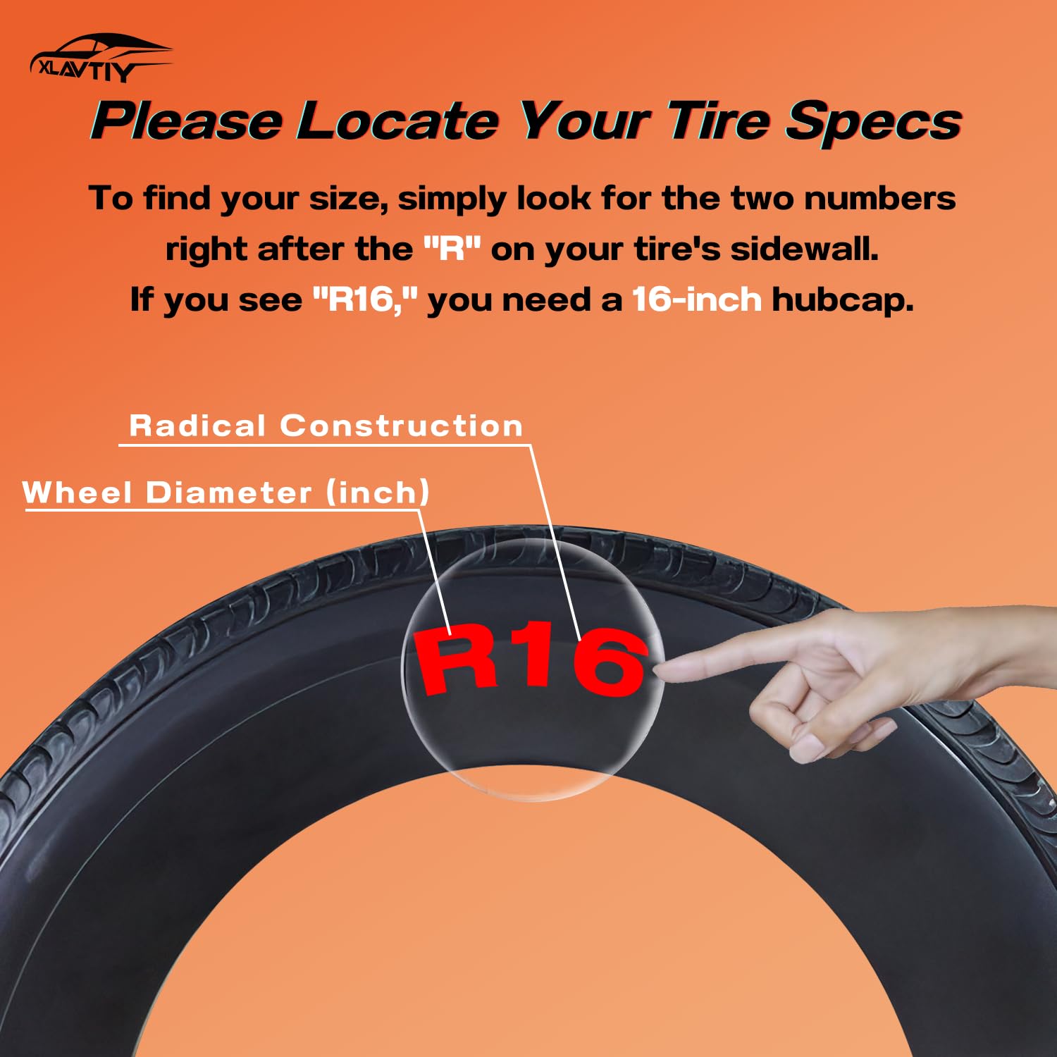 16" Universal Snap-On Wheel Covers Set of 4