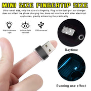 4PCS USB LED Car Interior Ambient Lights Kit