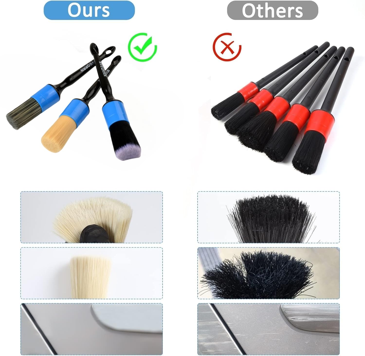 MVEQRRN car Detailing Brushes