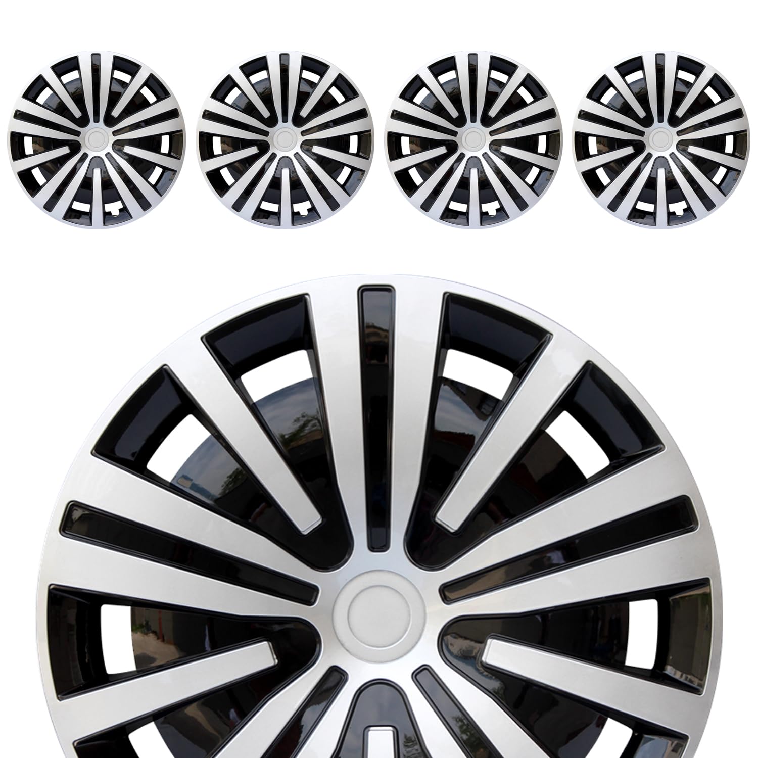 Aiqiying Universal Fit Hubcaps for Most Steel Wheel