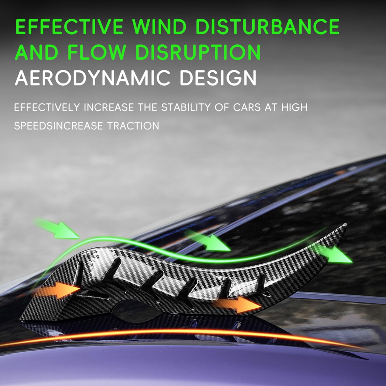 2PCS 3D Dragon Horn Car Roof Decor Kit