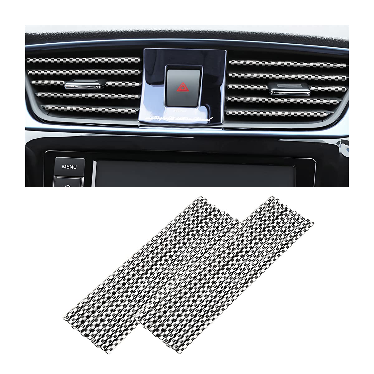 20PCS Car Air Vent Trim Decoration Strips