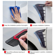2PCS Universal Shark Gill Fender Side Vents