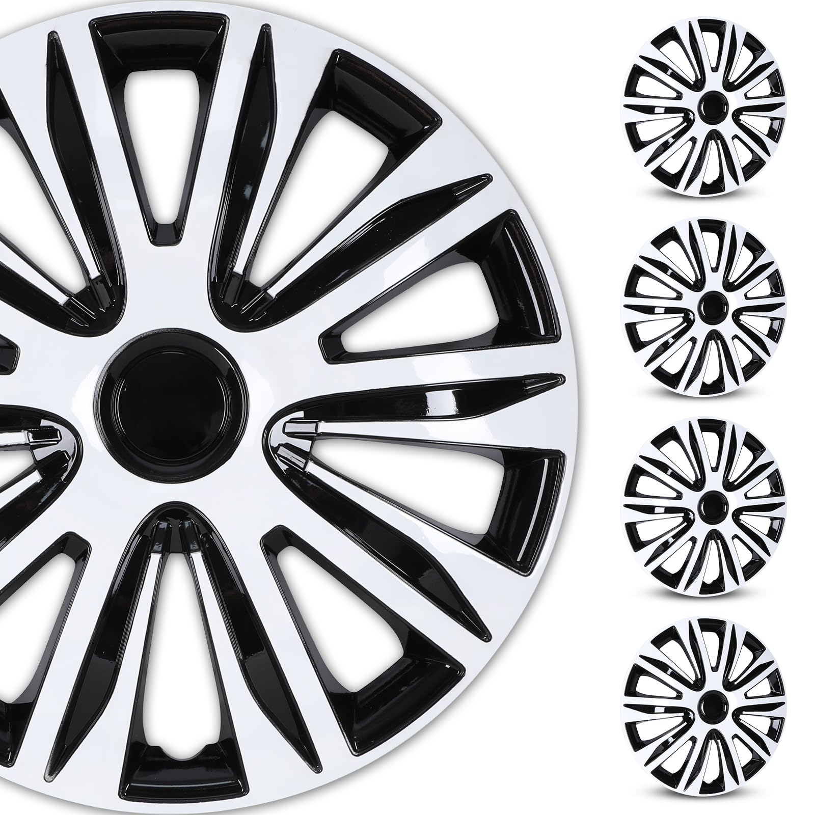 4-Pack Universal Wheel Rim Cover Hubcaps 13–16"