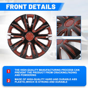 4-Pack Universal Wheel Rim Cover Hubcaps 13–16"
