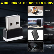 4PCS USB LED Car Interior Ambient Lights Kit