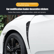 2PCS Carbon Fiber Fender Side Vent Stickers