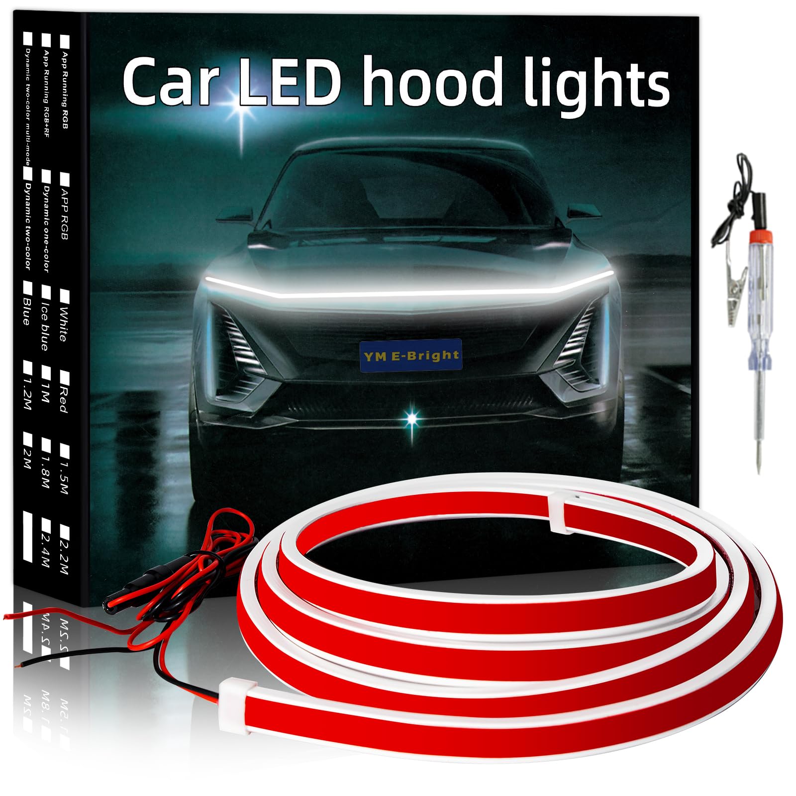 LED Hood Light Strip DRL Kit 12V Universal Car & Truck