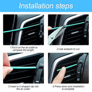 20PCS Car Air Vent Trim Decoration Strips