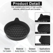 4PCS Universal Non-Slip Car Cup Coasters