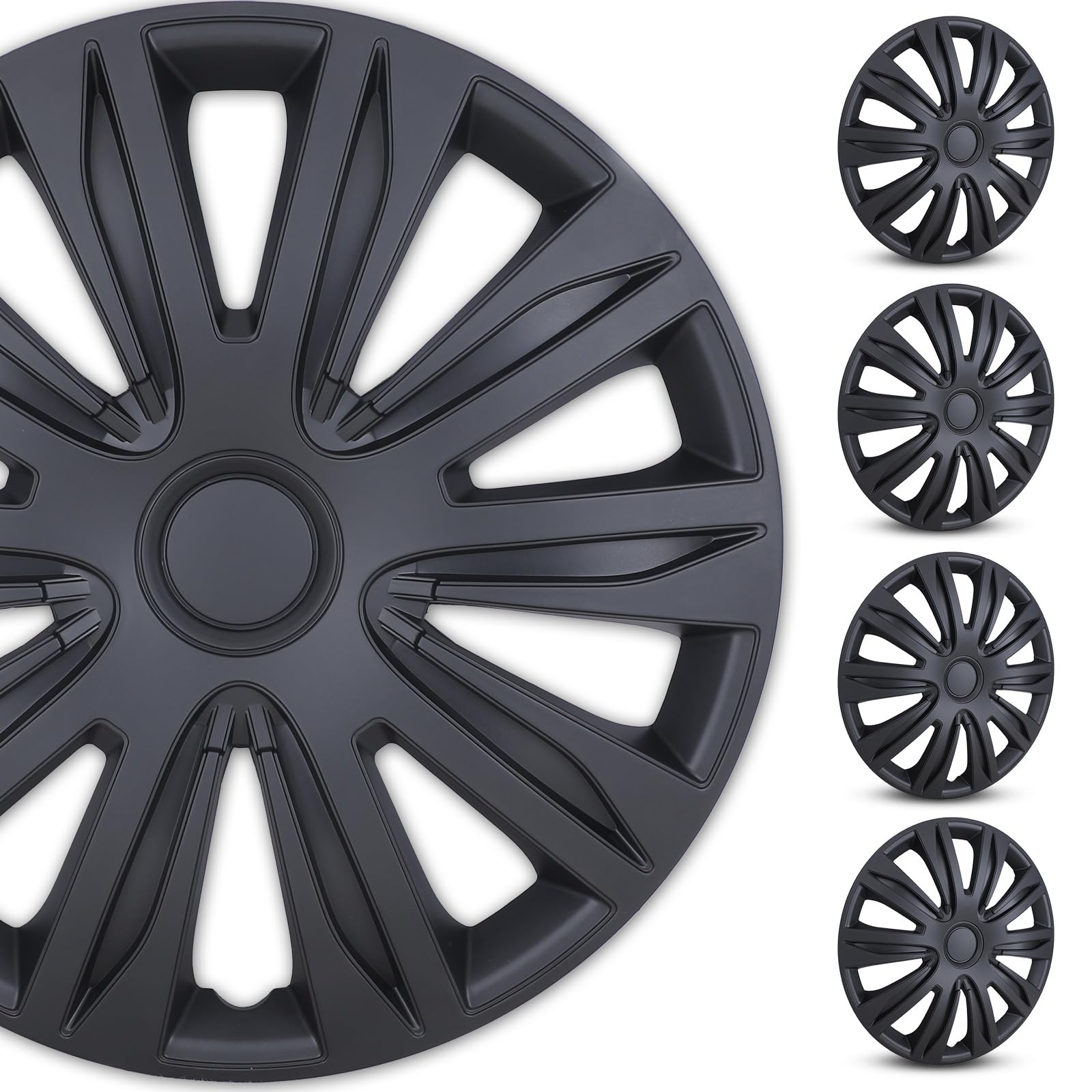 4-Pack Universal Wheel Rim Cover Hubcaps 13–16"