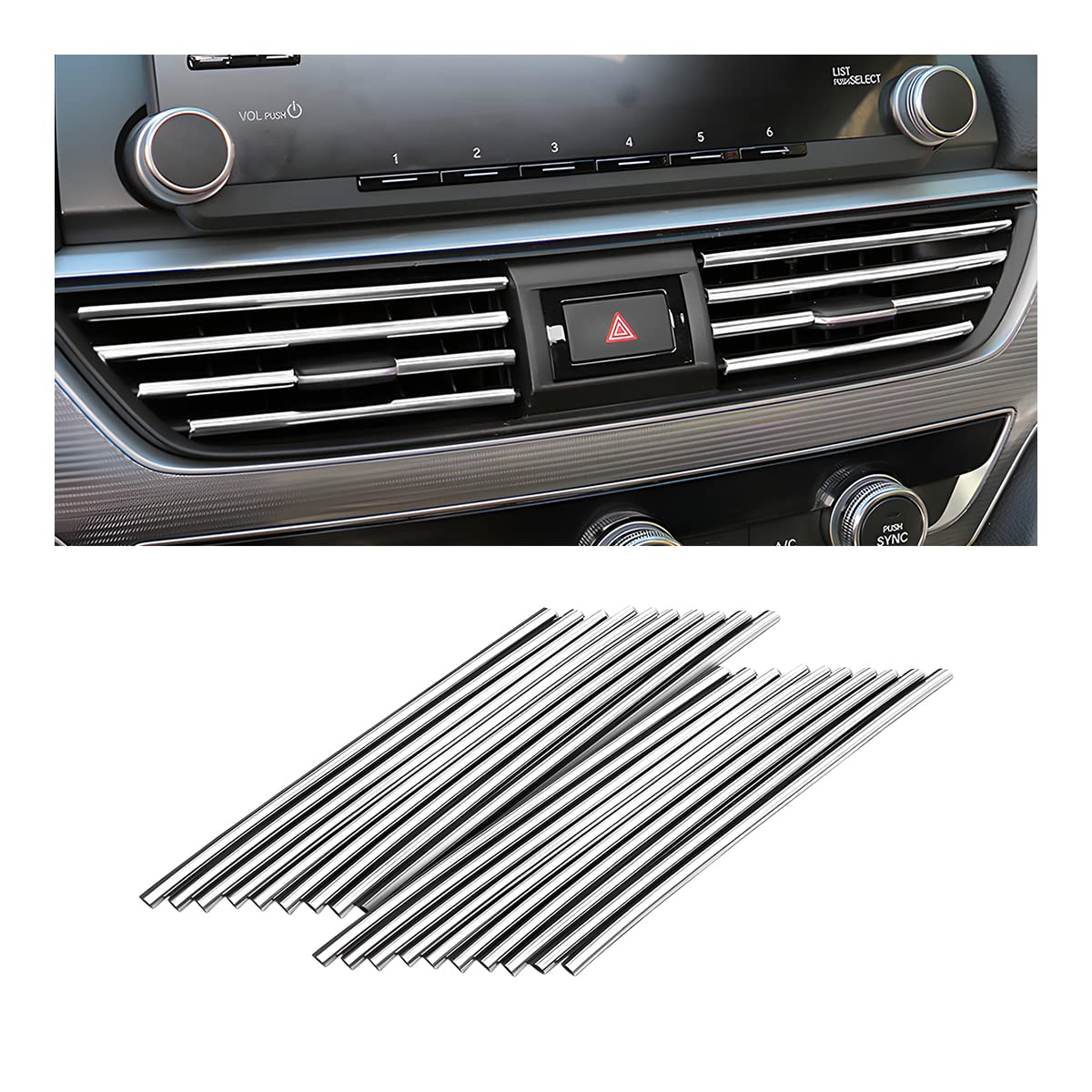 20PCS Car Air Vent Trim Decoration Strips