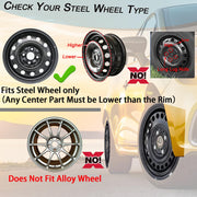 Aiqiying Universal Fit Hubcaps for Most Steel Wheel