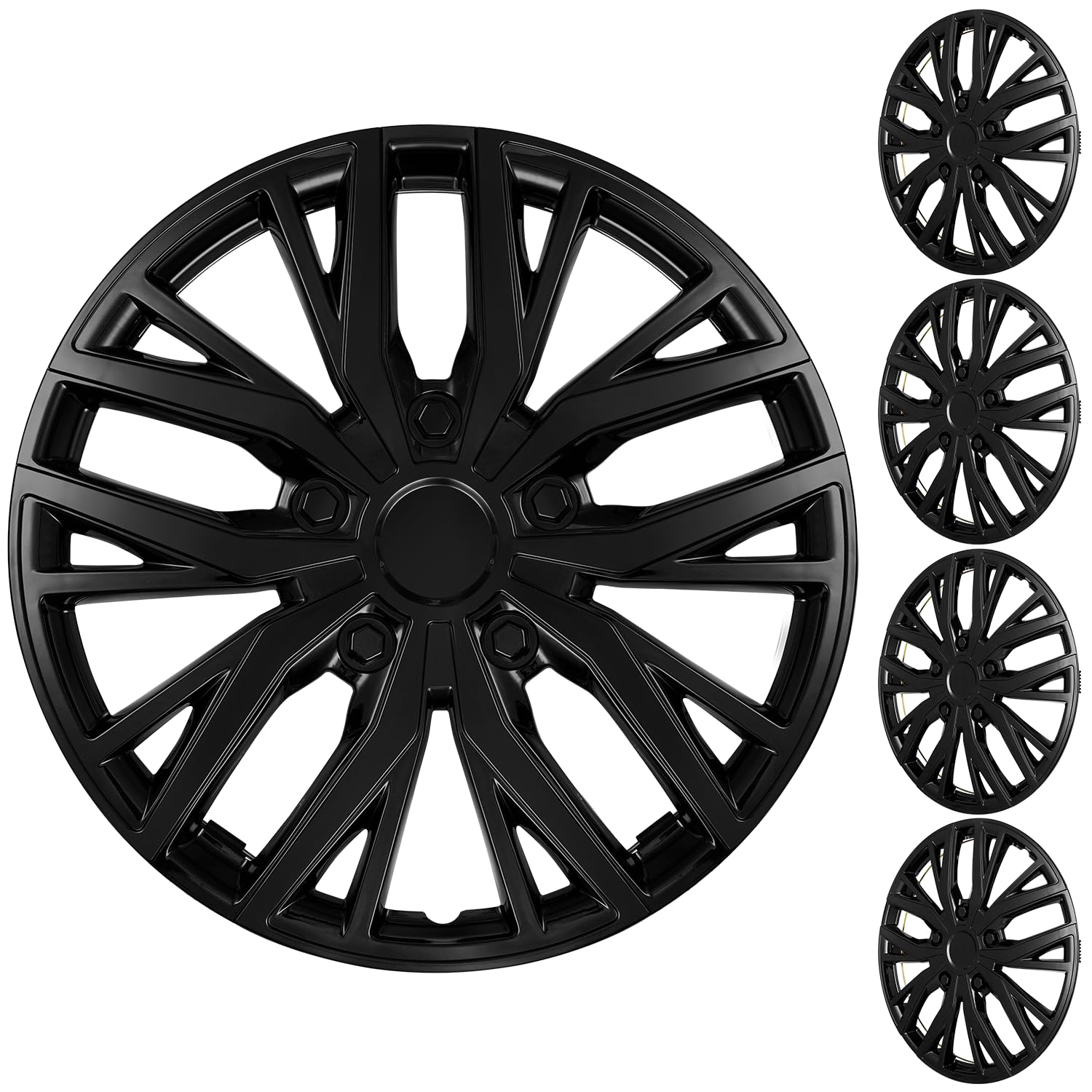 16" Universal Snap-On Wheel Covers Set of 4