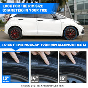 4-Pack Universal Wheel Rim Cover Hubcaps 13–16"