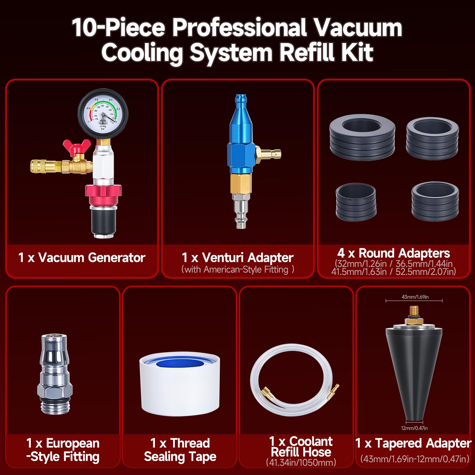 Radiator Coolant Vacuum Refill Kit
