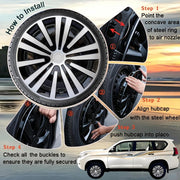 Aiqiying Universal Fit Hubcaps for Most Steel Wheel