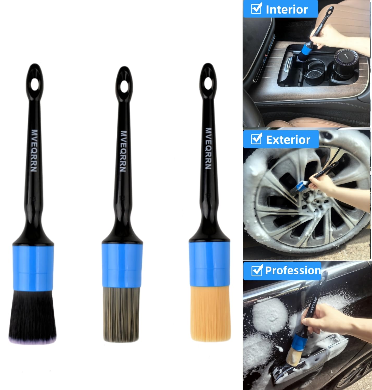 MVEQRRN car Detailing Brushes