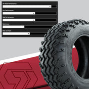 All-Terrain Golf Cart Tire 4-Ply Directional Tread