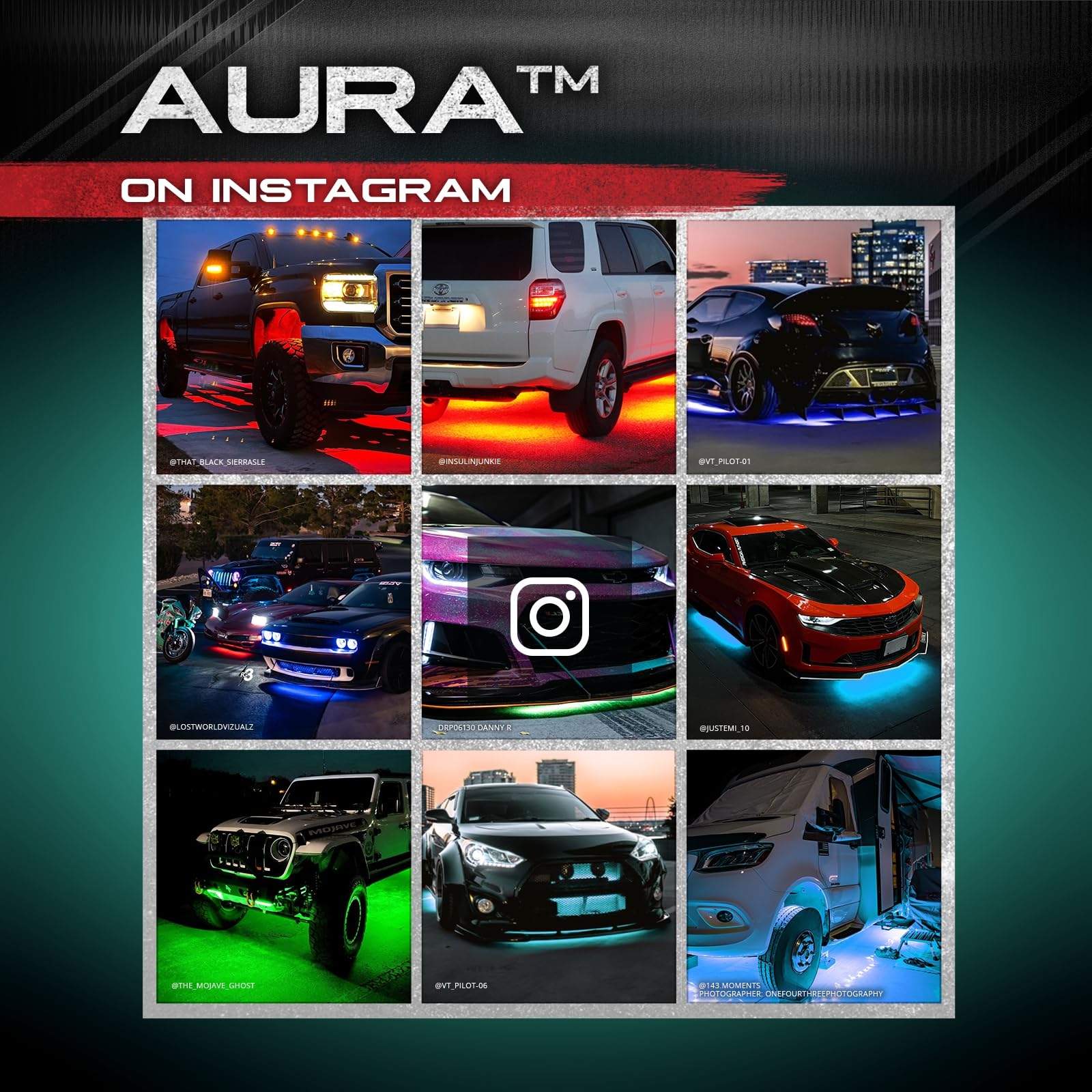 OPT7 Aura Pro Rigid RGB LED Underglow Kit