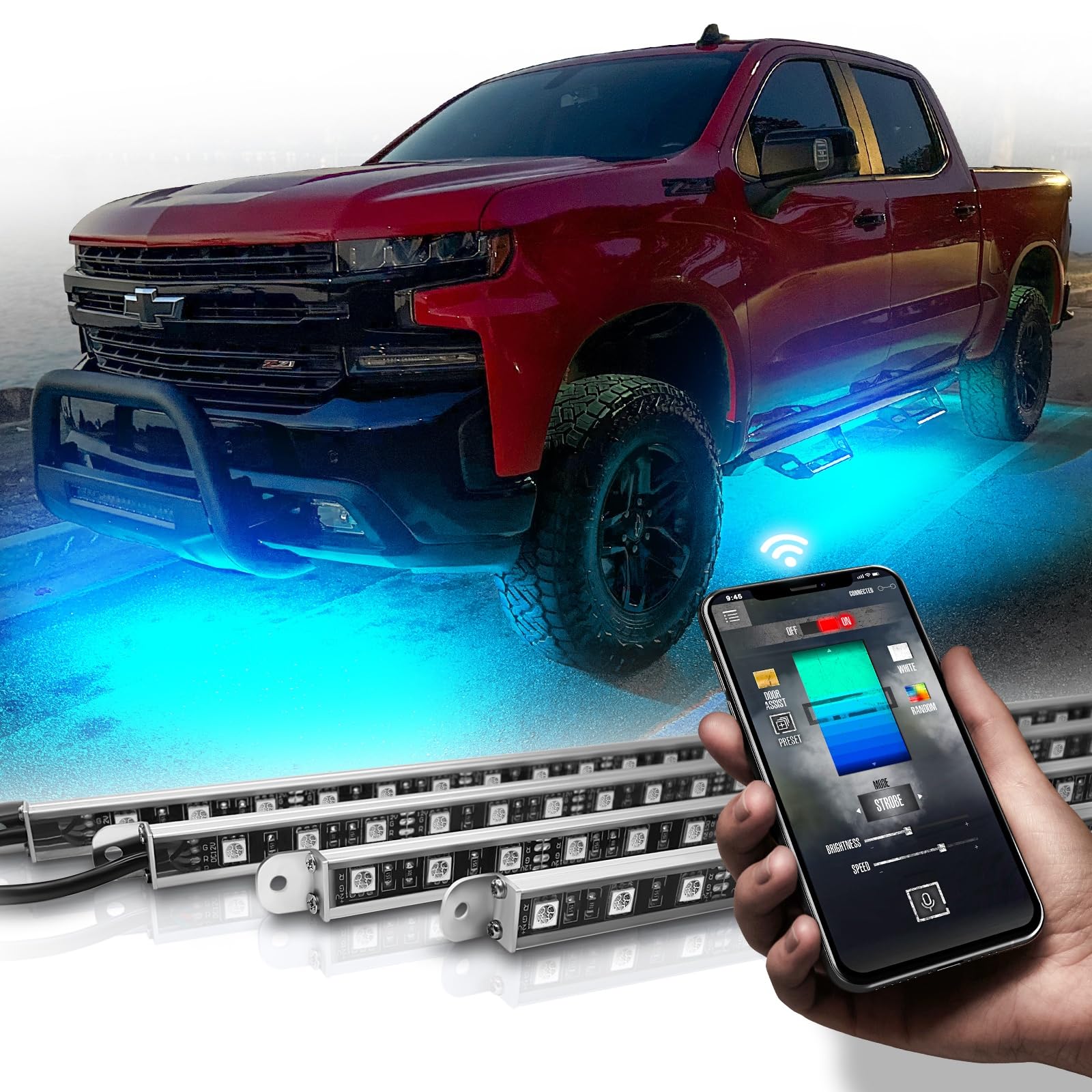 Aluminum LED Underglow Kit with Bluetooth App