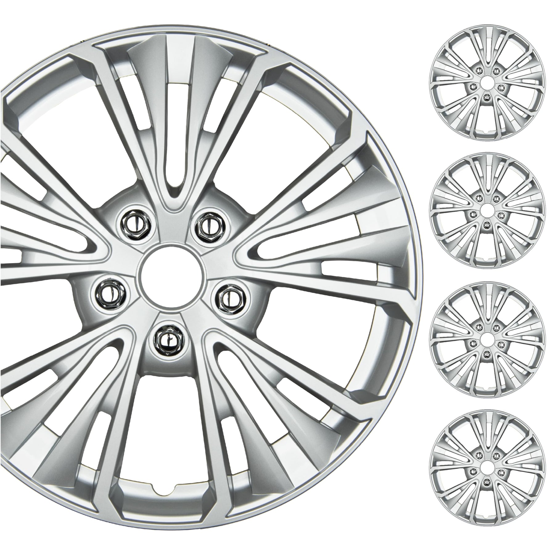 16" Universal Snap-On Wheel Covers Set of 4