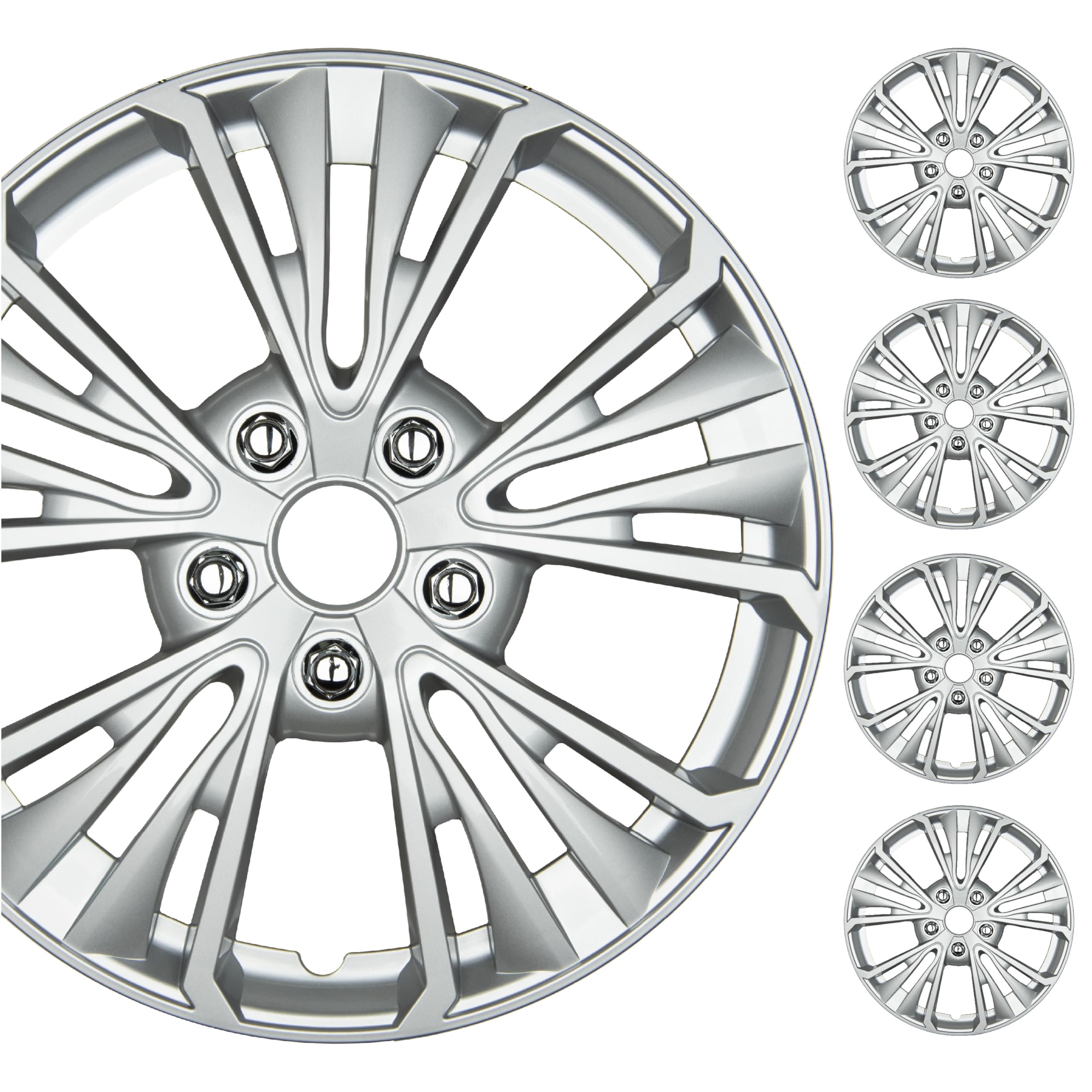 16" Universal Snap-On Wheel Covers Set of 4