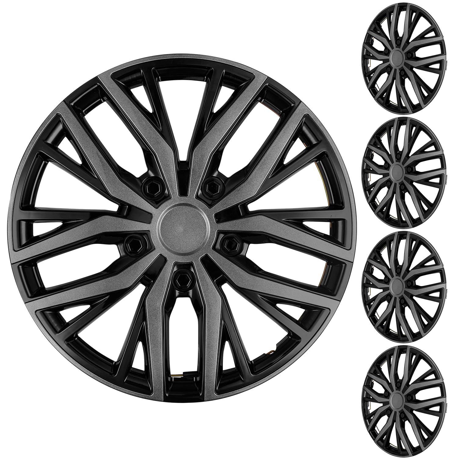 16" Universal Snap-On Wheel Covers Set of 4