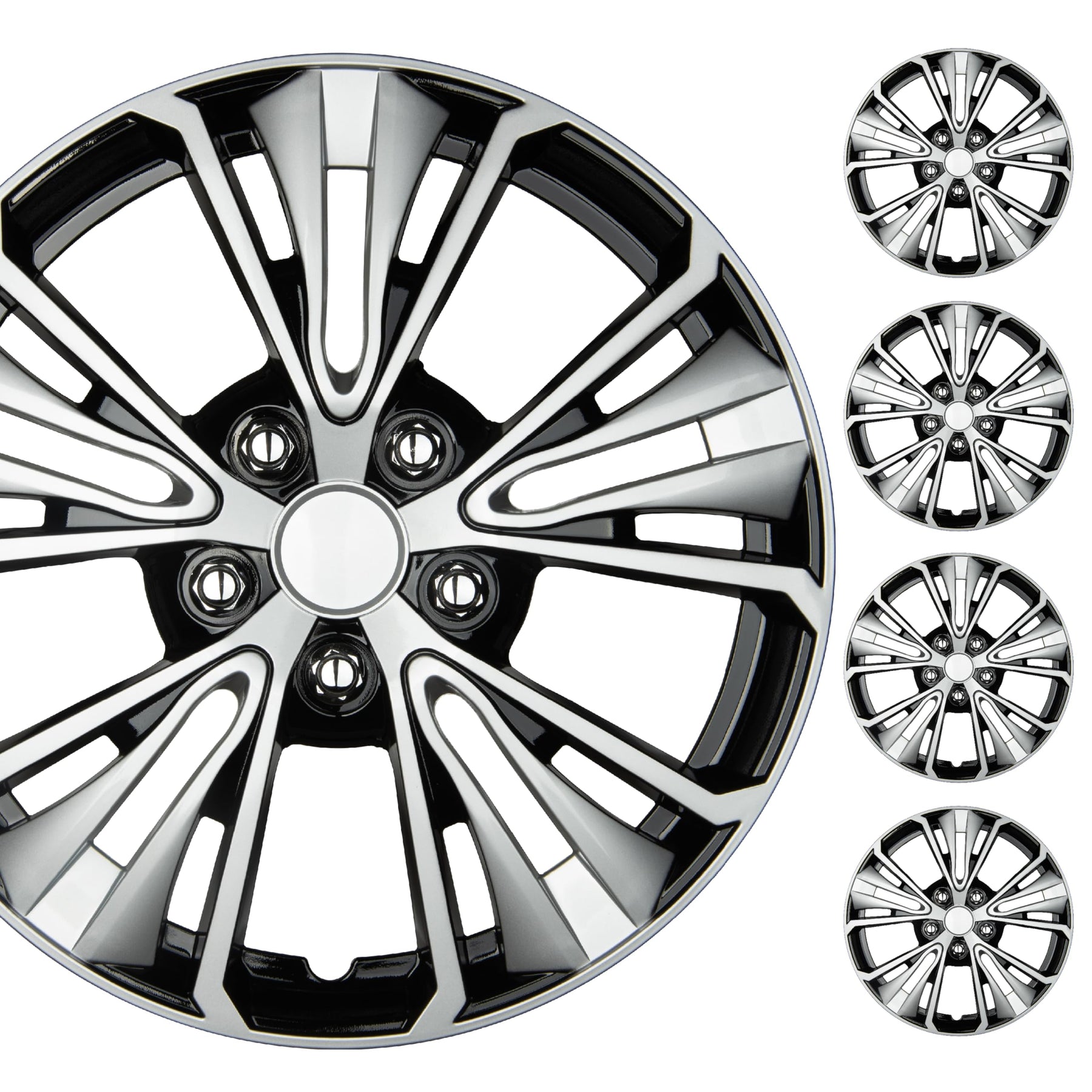 16" Universal Snap-On Wheel Covers Set of 4