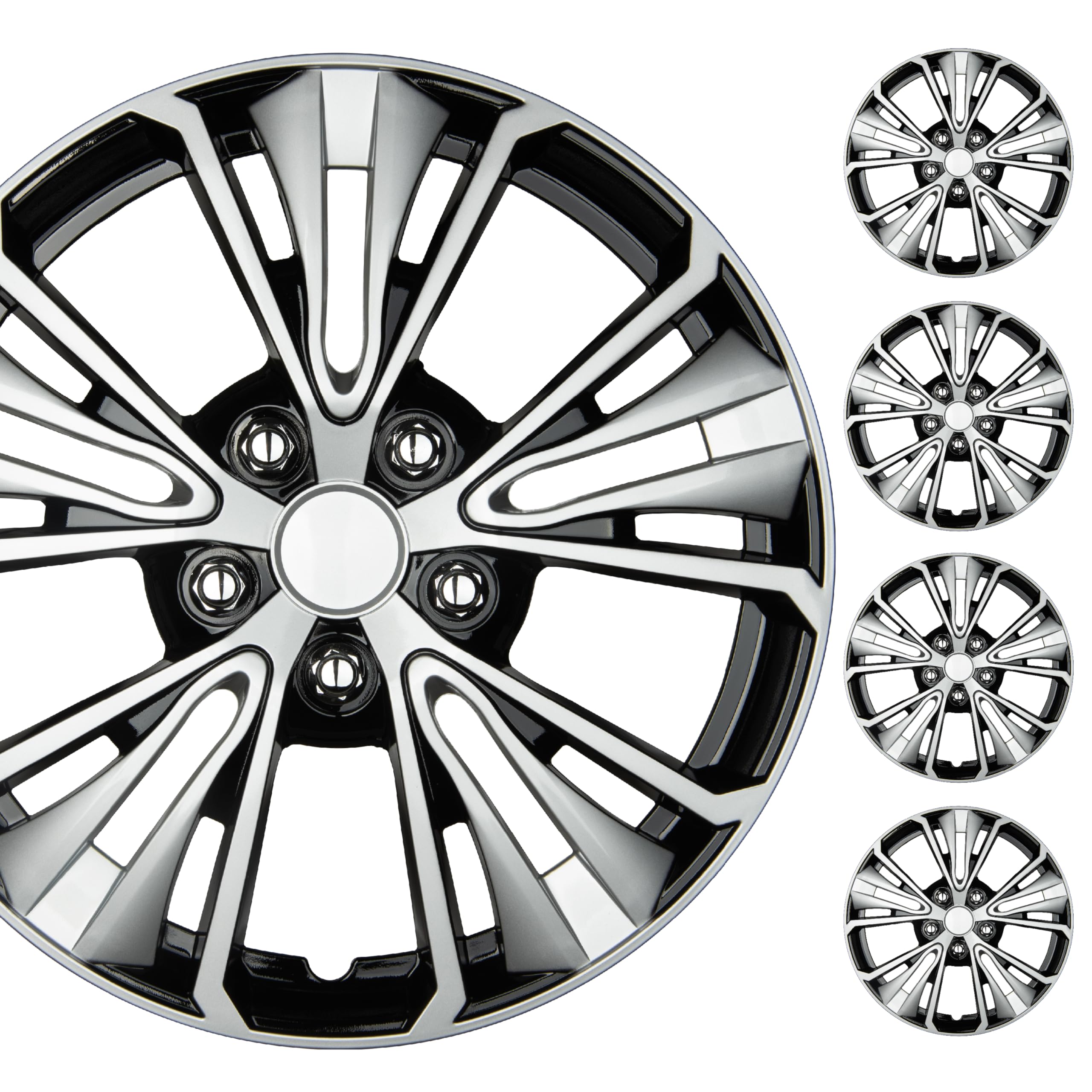 16" Universal Snap-On Wheel Covers Set of 4
