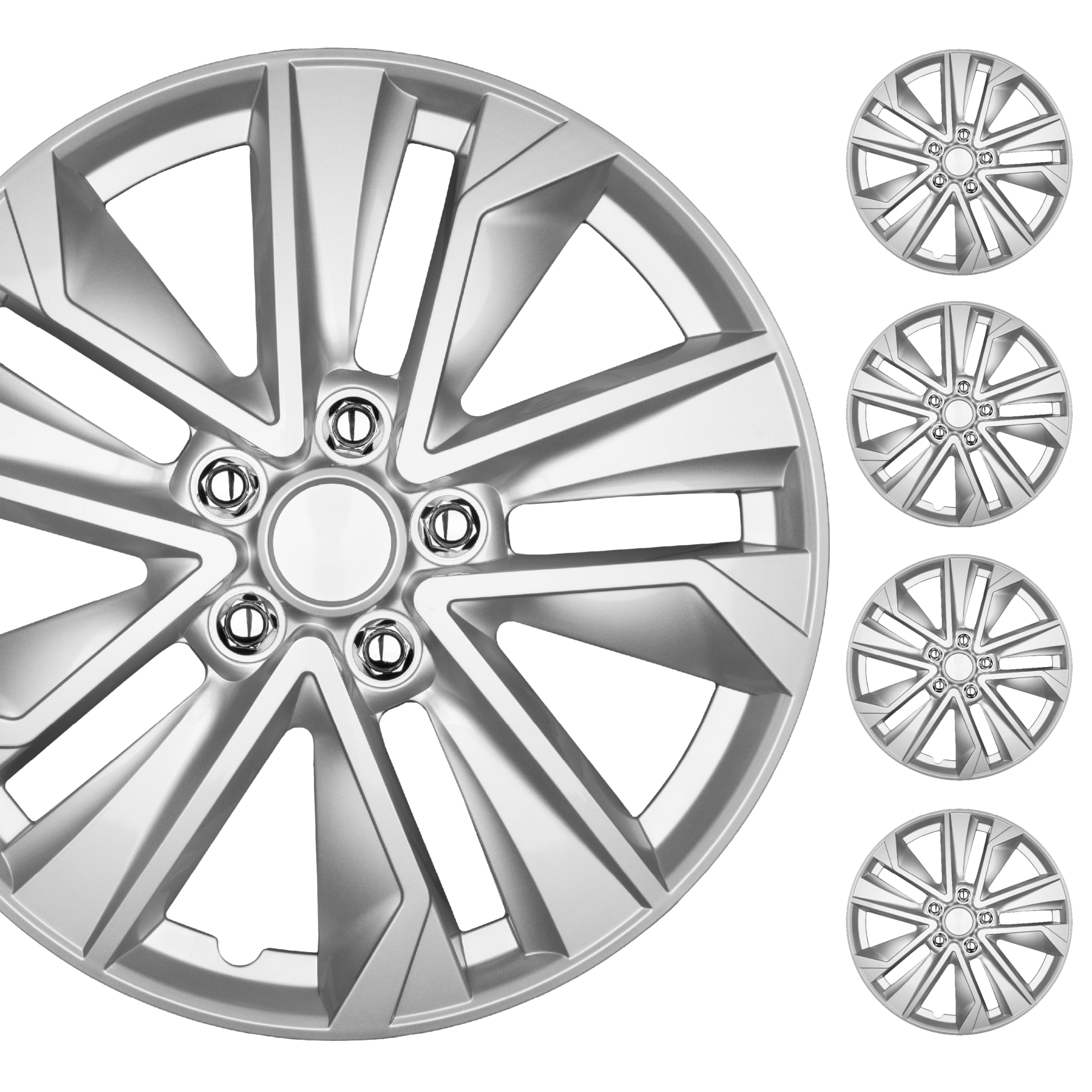 16" Universal Snap-On Wheel Covers Set of 4