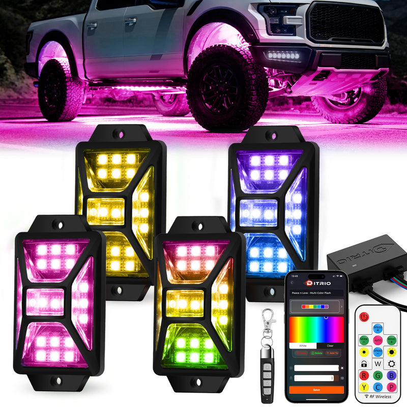DITRIO Five Sides RGB Rock Lights