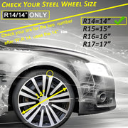 Aiqiying Universal Fit Hubcaps for Most Steel Wheel