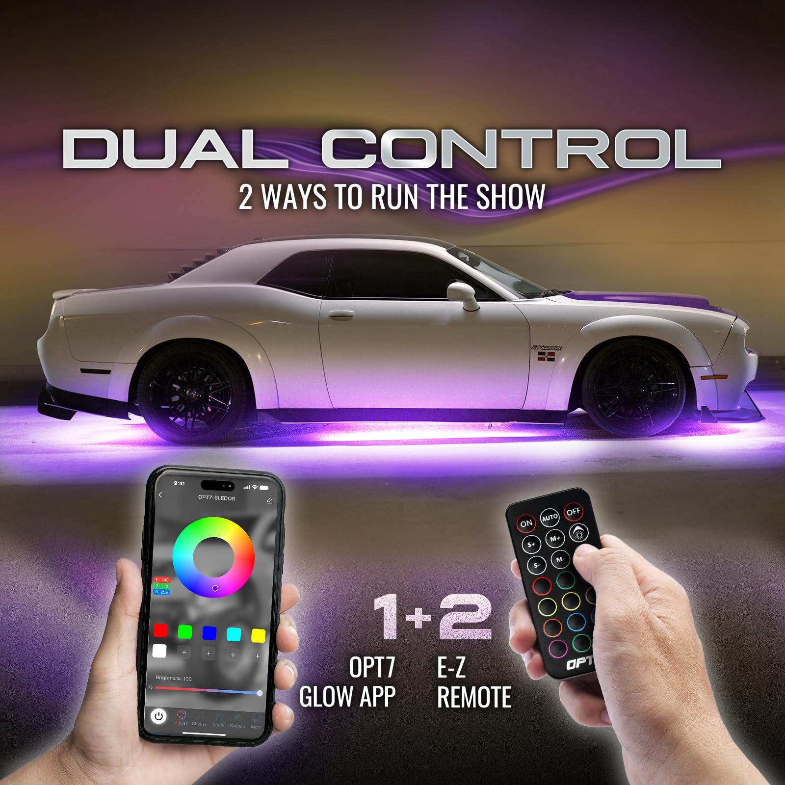 Flexible LED Underglow Kit with Remote Control