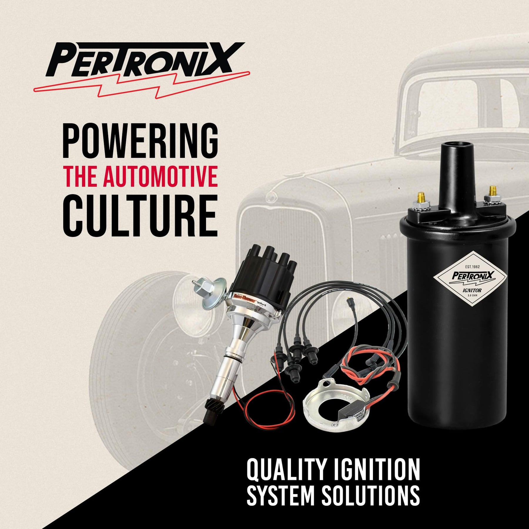 40,000V Performance Ignition Coil 12V Black