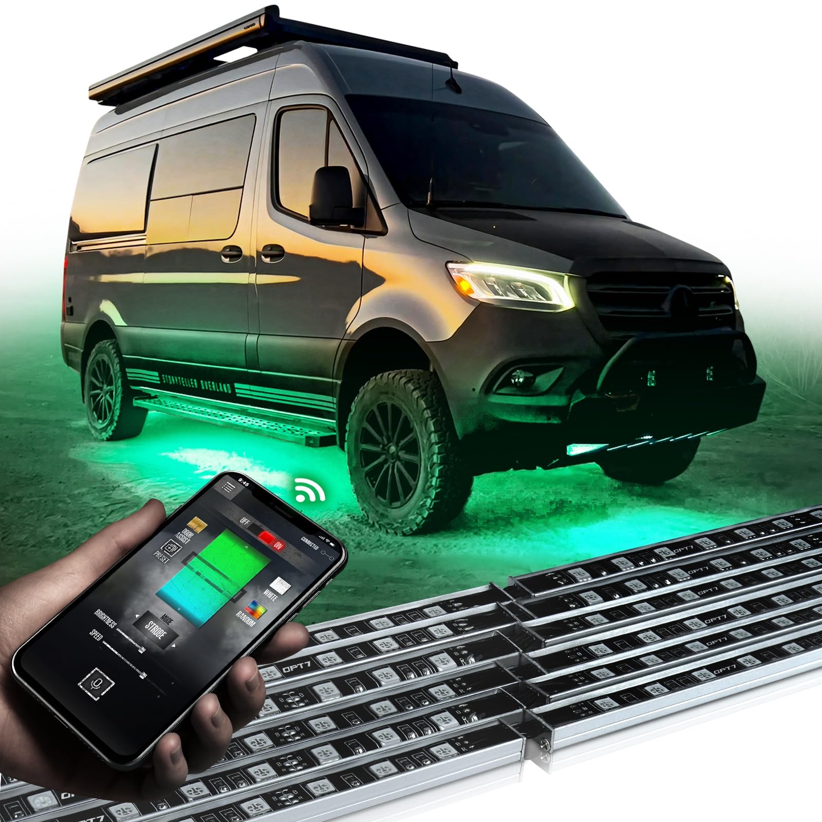 Aluminum LED Underglow Kit with Bluetooth App