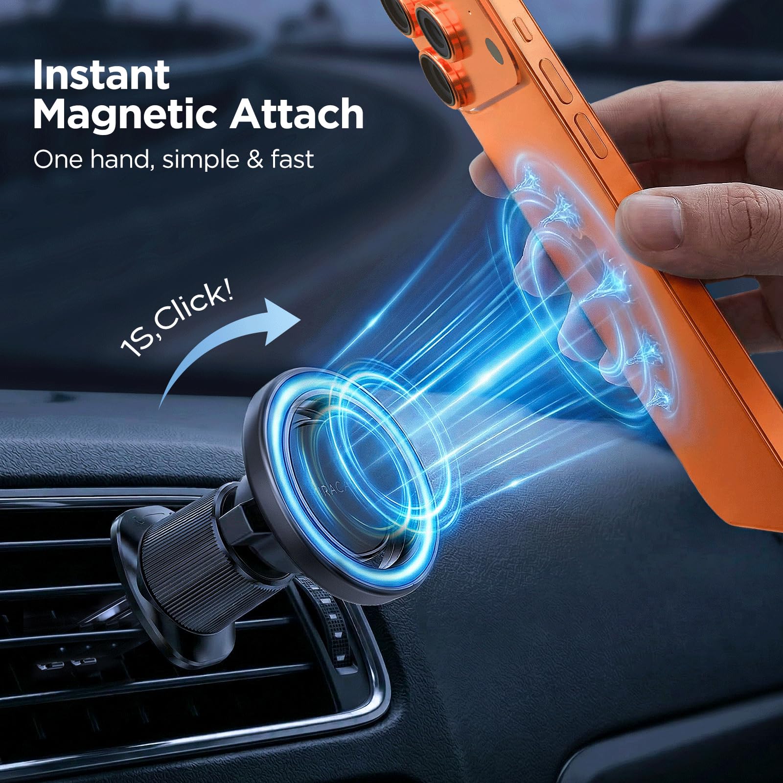 MagSafe Magnetic Car Phone Mount Holder