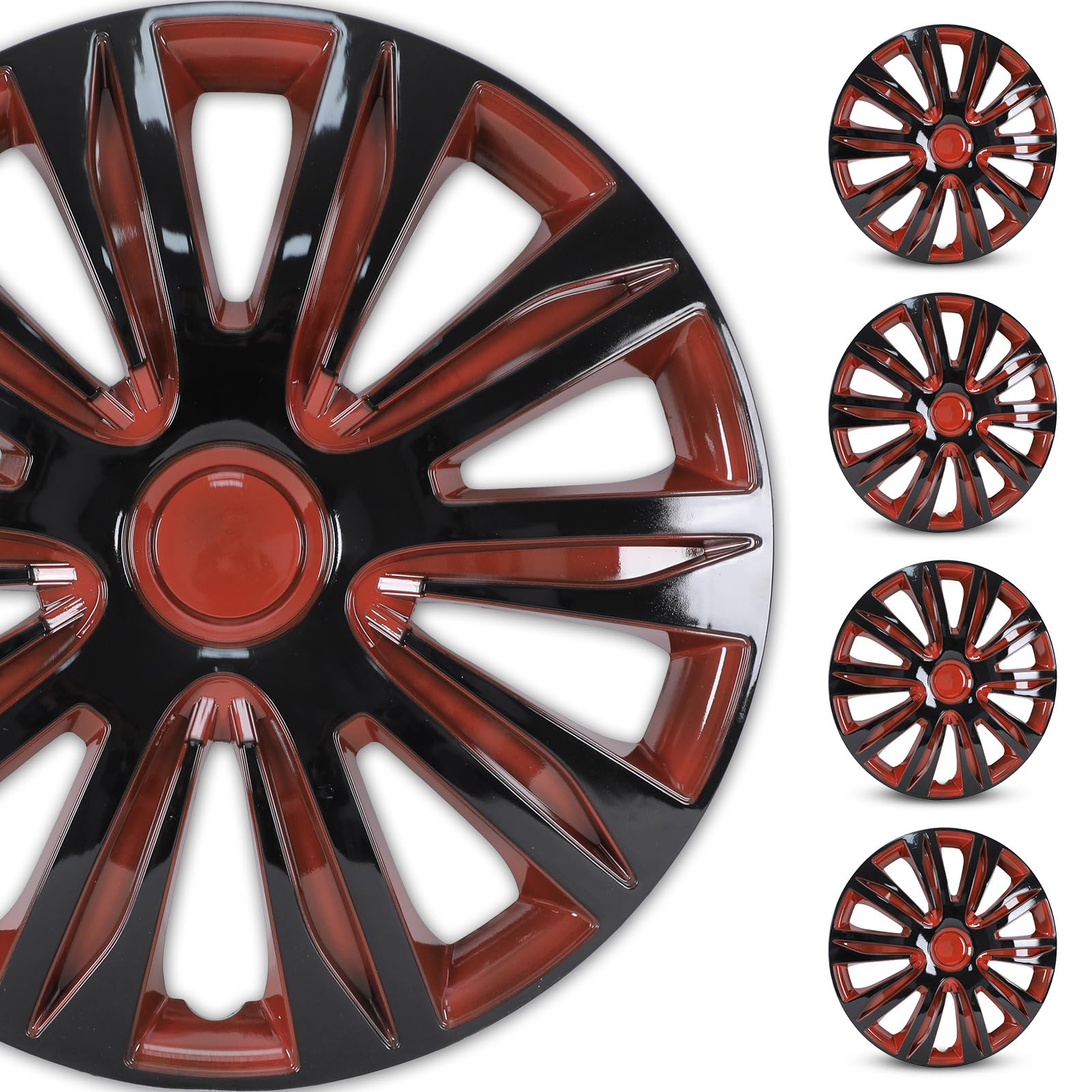 4-Pack Universal Wheel Rim Cover Hubcaps 13–16"