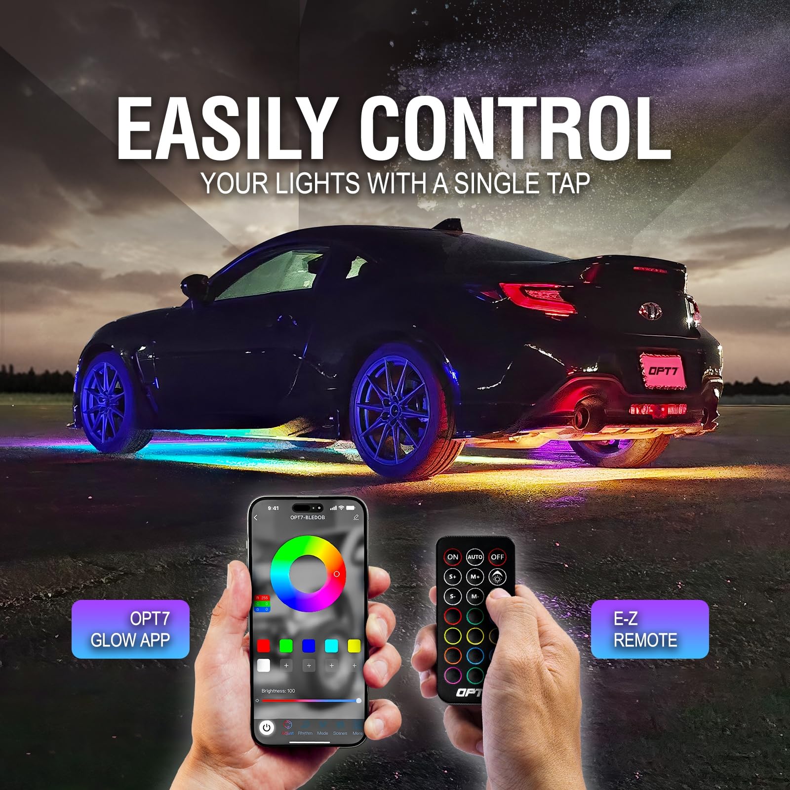 Dreamcolor LED Underglow Light Kit with Remote