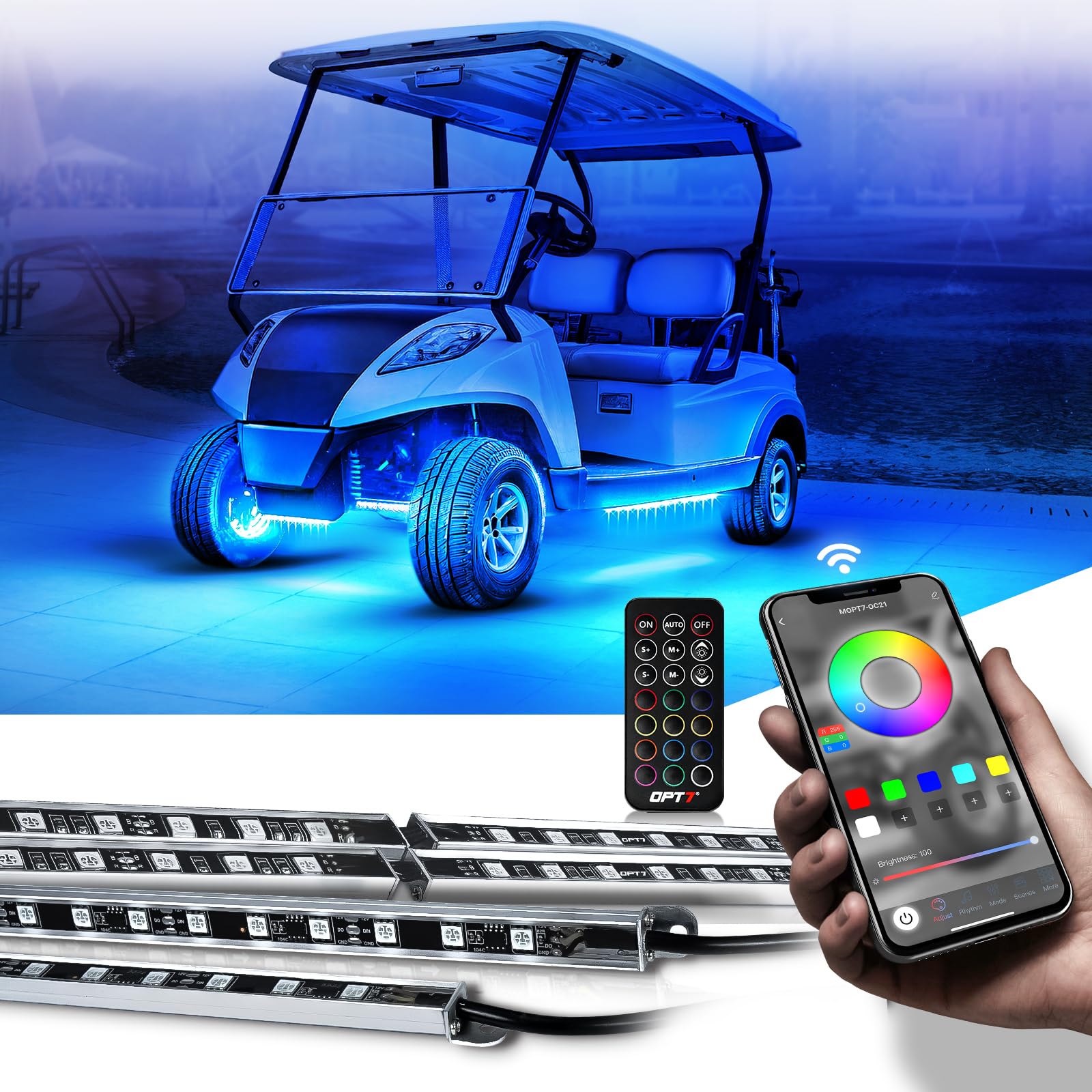Aluminum LED Underglow Kit with Bluetooth App